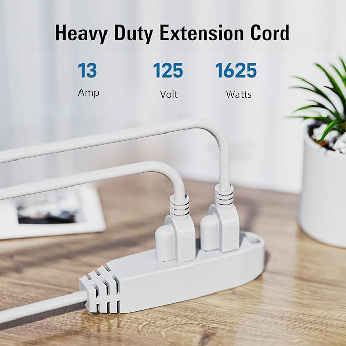 K KASONIC - 50-Feet 3 Outlet Extension Cord, UL Listed, 16/3 SJTW 3-Wire - Image 2