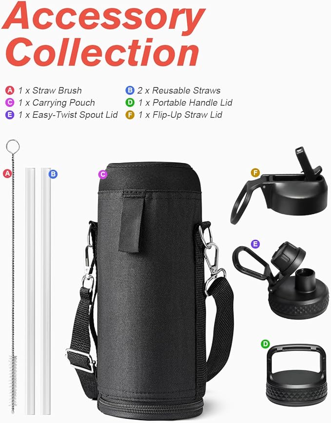 Water Bottle 40 oz Insulated - Image 7