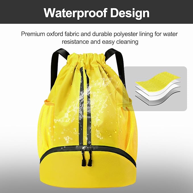 Hoedia Sports Drawstring Backpack - Image 3