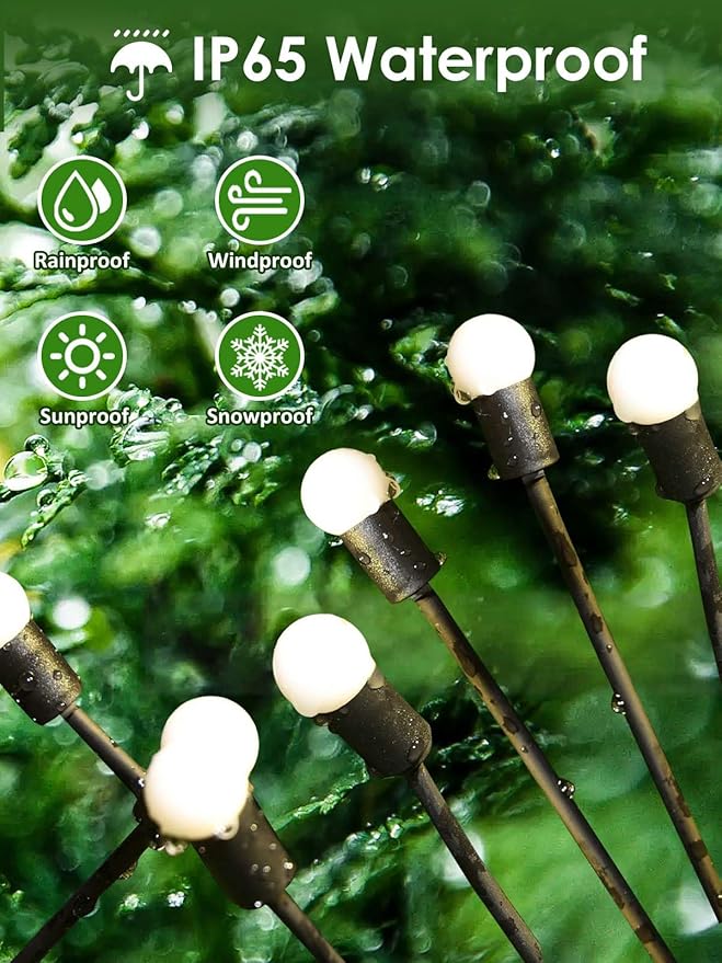 2026 Upgraded Solar Lights Outdoor, 6 Pack Solar Garden Lights - Image 6