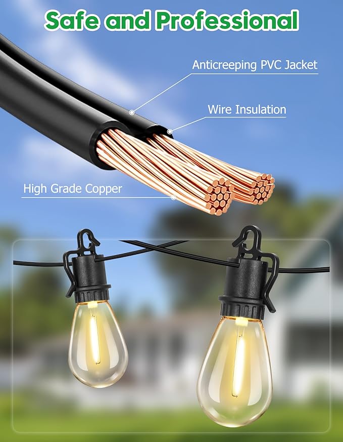 50FT Outdoor String Lights - Image 4