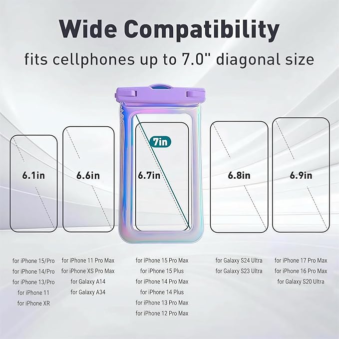 Floatable Waterproof Phone Pouch Case 2 pax - Image 2
