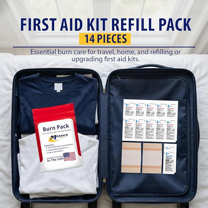 MFASCO First Aid Kit Refill Burn Care Refill Pack - Image 4