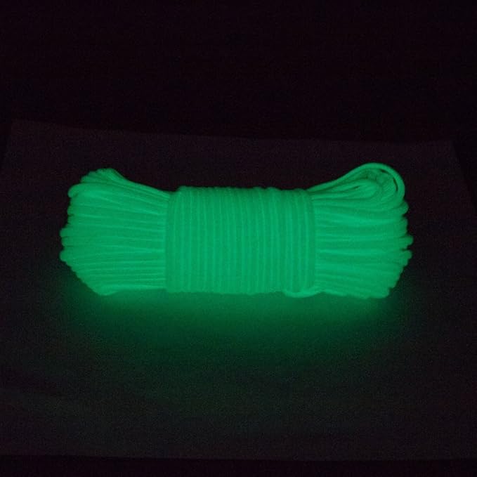 Glow in The Dark Zesty 550lb Paracord – 21 Strand Luminous Parachute Cord - Image 3