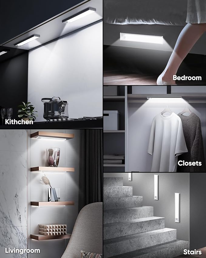 Under Cabinet Lights, LED Rechargeable Battery Operated Motion Sensor Lights - Image 7