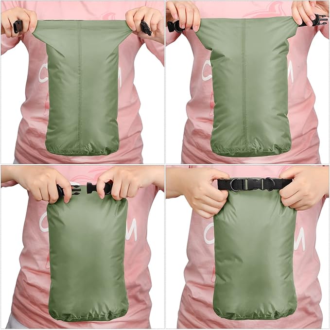 Shappy 6 Pcs Waterproof Dry Bag Set Ultralight Stuff Sack 20/15/10/8/5/3L - Image 5