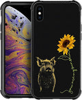 for iPhone Xs Max Case, Pig Sunflower Yellow Sunshine Pattern Graphic Design by FKBRCL4U