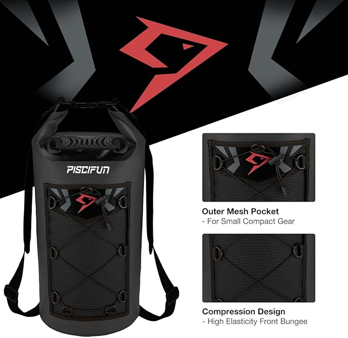 Piscifun Dry Bag, Waterproof Floating Backpack 10L/20L/30L/40L - Image 6