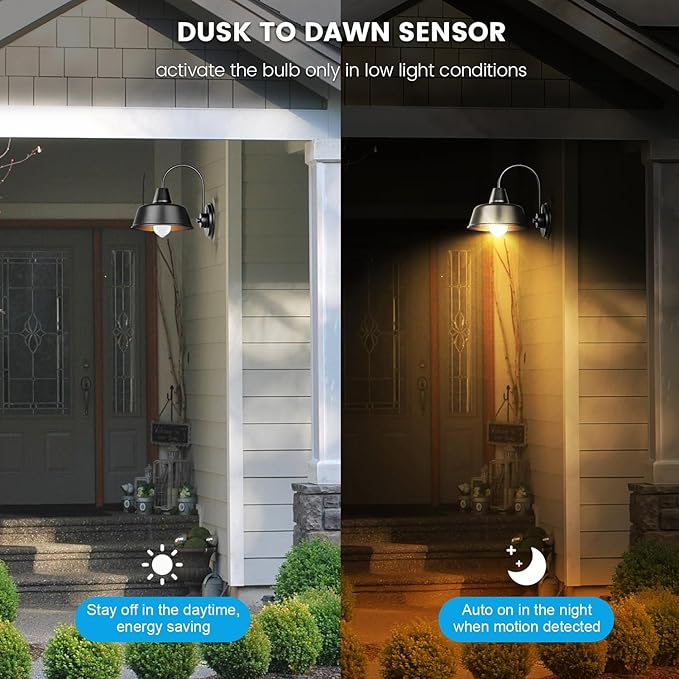 Motion Sensor Light Bulbs Dusk to Dawn 13W 100W Equivalent 1100lm Movement - Image 6