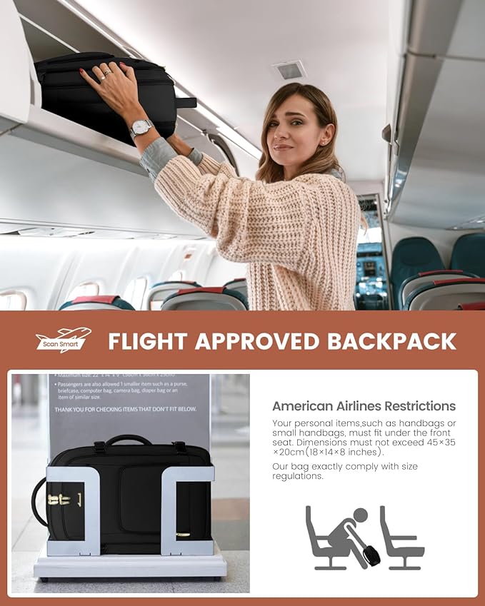 LOVEVOOK Carry On Travel Backpack - Image 2