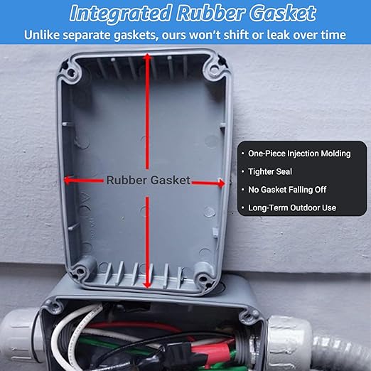 Outdoor Junction Box, Nineleaf IP66 Weatherproof Electrical Project Boxes - Image 3