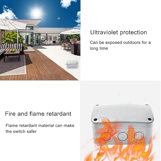 Outdoor White Junction Box, Nineleaf IP66 Waterproof Electrical Project Boxes - Image 7