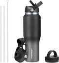 HYDROWION 32oz Water Bottle, Double Wall Vacuum Stainless Steel Insulated Water by HYDROWION