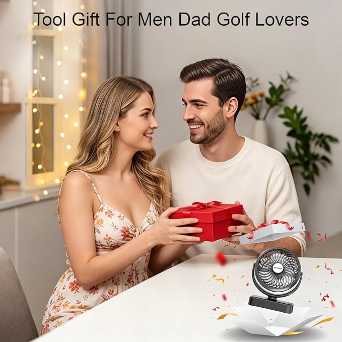 10000mAh Magnetic Cruise Golf Cart Fan, Camping Fans - Image 6