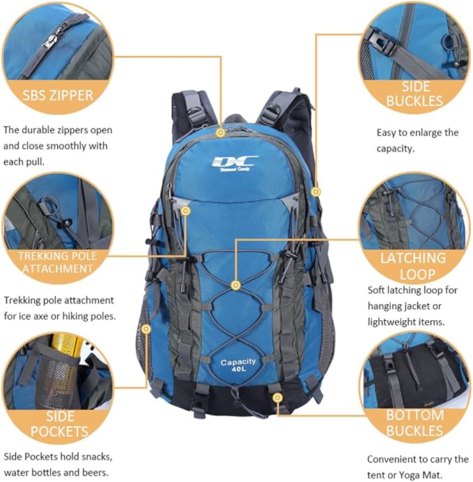 Diamond Candy Waterproof Hiking Backpack - Image 2