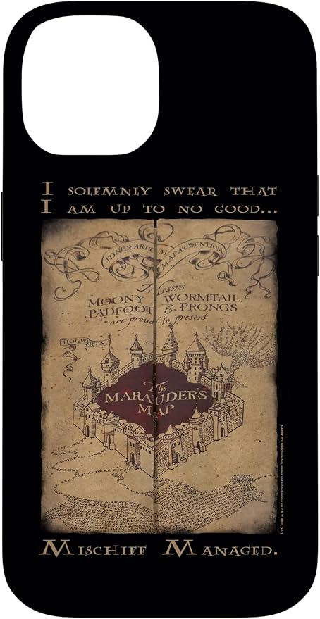 iPhone 14 Harry Potter Marauder's Map Words Case by HarryPotter