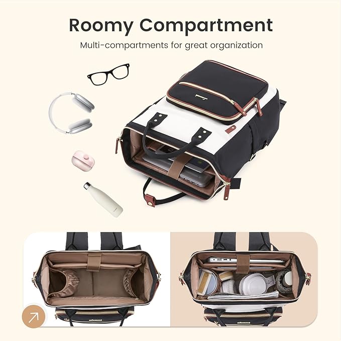 LOVEVOOK Laptop Backpack for Women Work Bag - Image 4