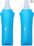 Zelvot 2 Pack Running Vest Soft Flask, BPA-Free 500ml Collapsible Water Bottle by Zelvot