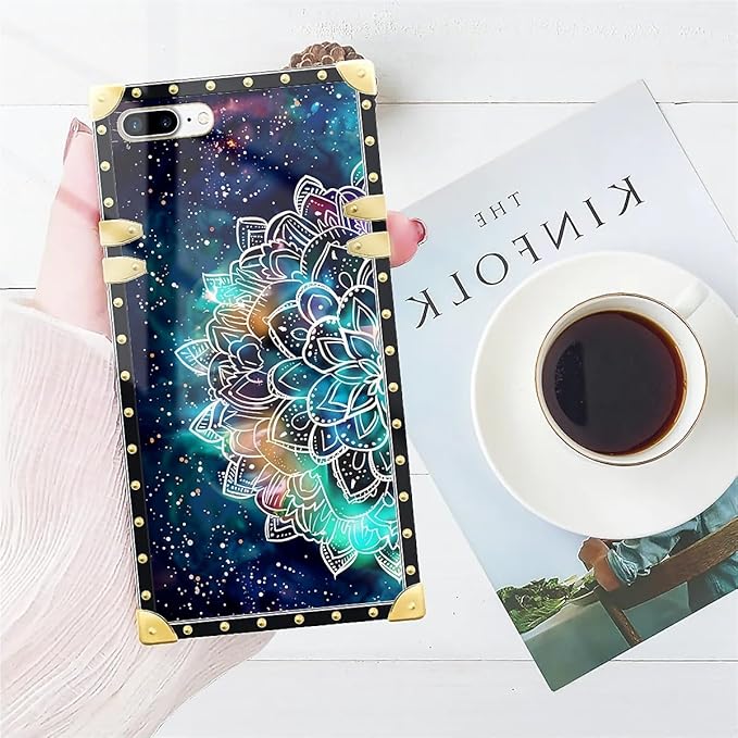 Compatible with iPhone 8 Plus 7 Plus Case, Starry Sky Colourful Mandala Luxury - Image 7
