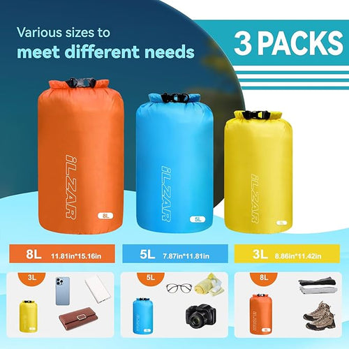 6PCS Dry Bags Waterproof, Lightweight Dry Bags - Image 2