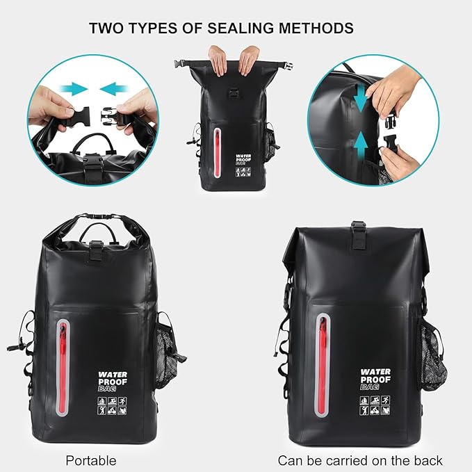 Waterproof Backpack, Waterproof Backpack That Can Float, Suitable - Image 5