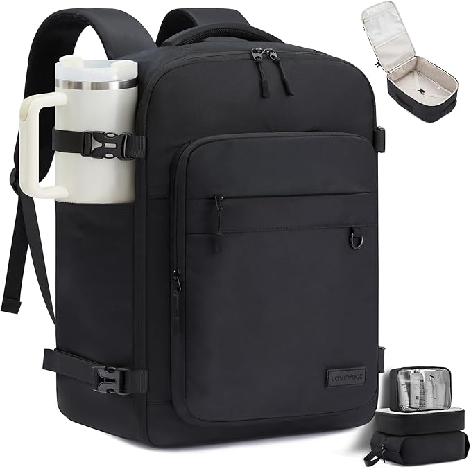 LOVEVOOK 50L Carry on Backpack, Large 17 Inch Travel Backpack by LOVEVOOK