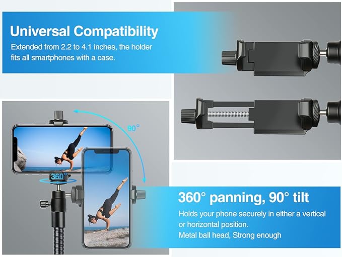 Elitehood 81" Tall Flexible Tripod Stand - Image 5