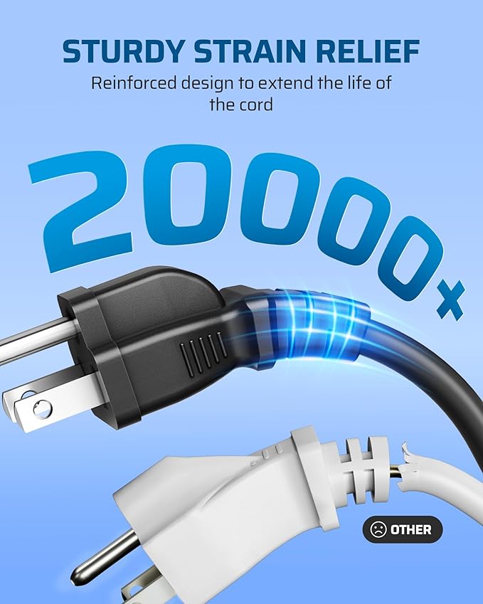 DEWENWILS Extension Cord 20 FT, 3 Prong Waterproof Extension Cable - Image 6