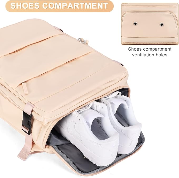 coofay Large Carry On Backpack Flight Approved Personal Item Travel Backpack - Image 5
