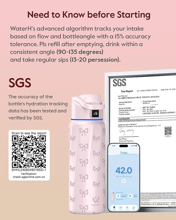 BOOST Smart Water Bottle with Reminder & Tracker, Double Wall Vacuum Insulated - Image 7
