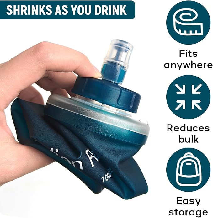 Soft Flask 700ML, TPU Collapsible Soft Water Bottle - Image 4