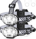 MIOISY Rechargeable Headlamp, High Lumen 5 LED Head Lamp by MIOISY