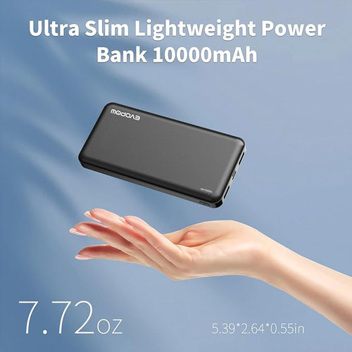 2 Pack Portable Charger, Slimmer 10000mAh Power Bank, USB C in&Out Fast - Image 2