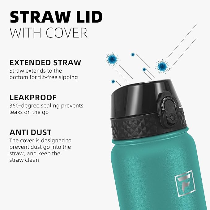 Fanhaw 32 oz Insulated Stainless Steel Water Bottle - Image 4