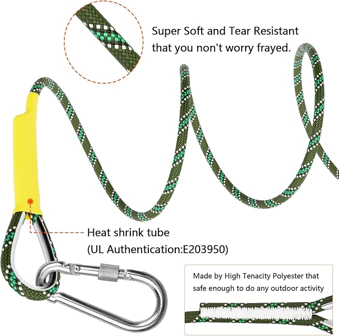 X XBEN Outdoor Climbing Rope 10M 20M 30M 50M 70M 152M 352M Static Rock Climbing - Image 5