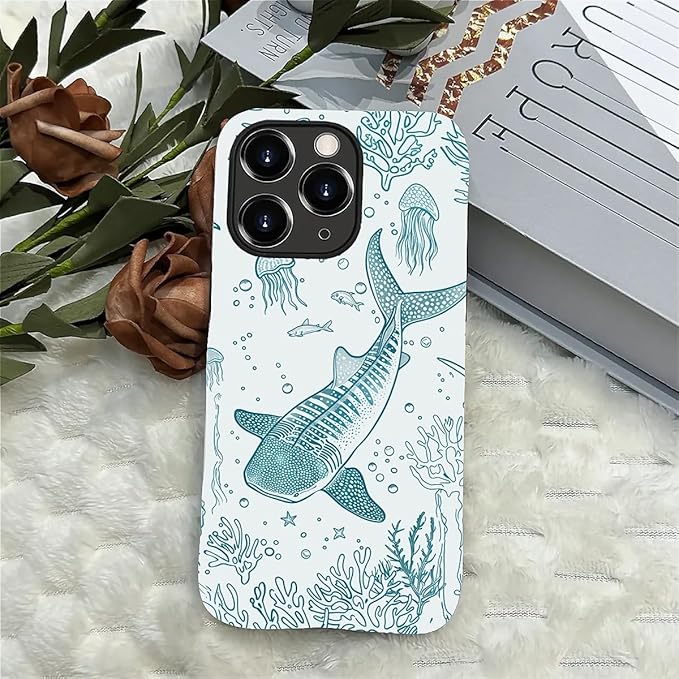 for iPhone 11 Pro Case, HH2 Ocean Whale Shark Hybrid 2 Layer Hard Shell - Image 4