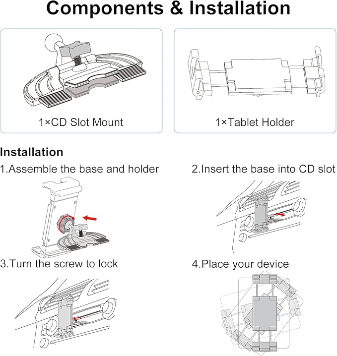 PLDHPRO CD Slot Tablet Car Mount - Image 8