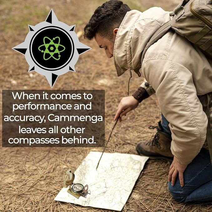 Cammenga Official US Military Tritium Lensatic Compass, Accurate Waterproof - Image 8
