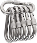 Locking Carabiner Clips, Stainless Steel Spring Snap Hook Locking Carabiner by Acquwistach
