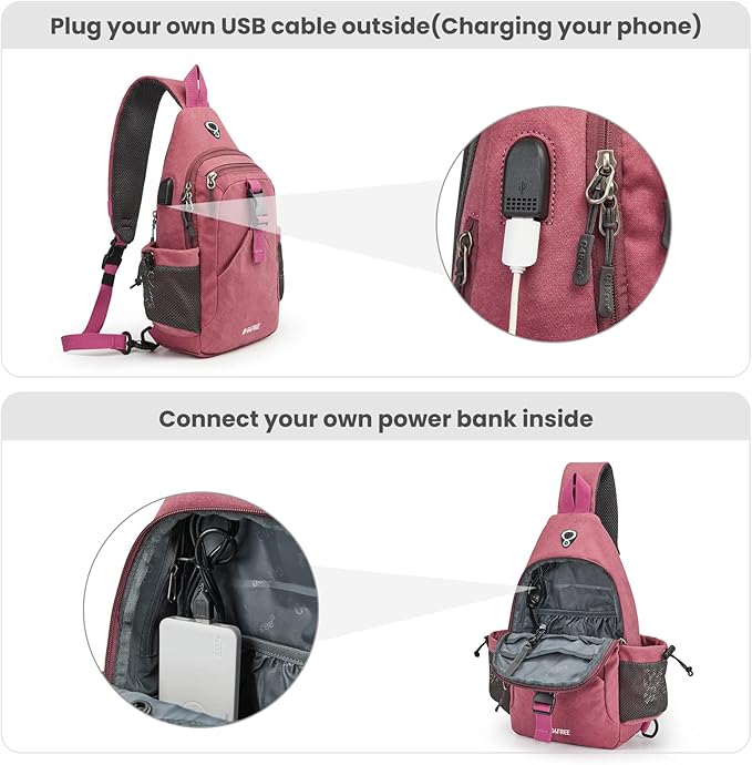 G4Free Canvas Sling Bag Crossbody Backpack - Image 4