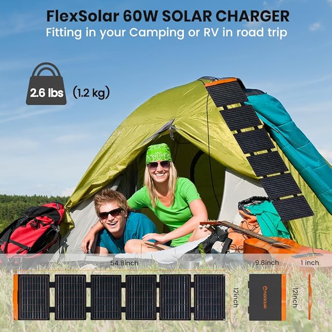 FlexSolar 2PCS 60W Portable Solar Panels Chargers - Image 7