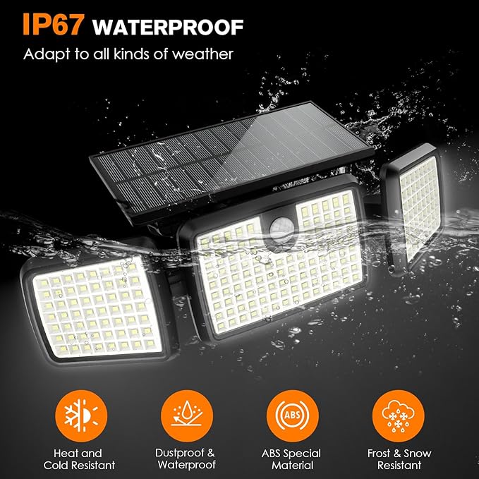 MIHANI Solar Lights Outdoor, Quick Charge Solar Motion Deck Lights Outdoor - Image 6