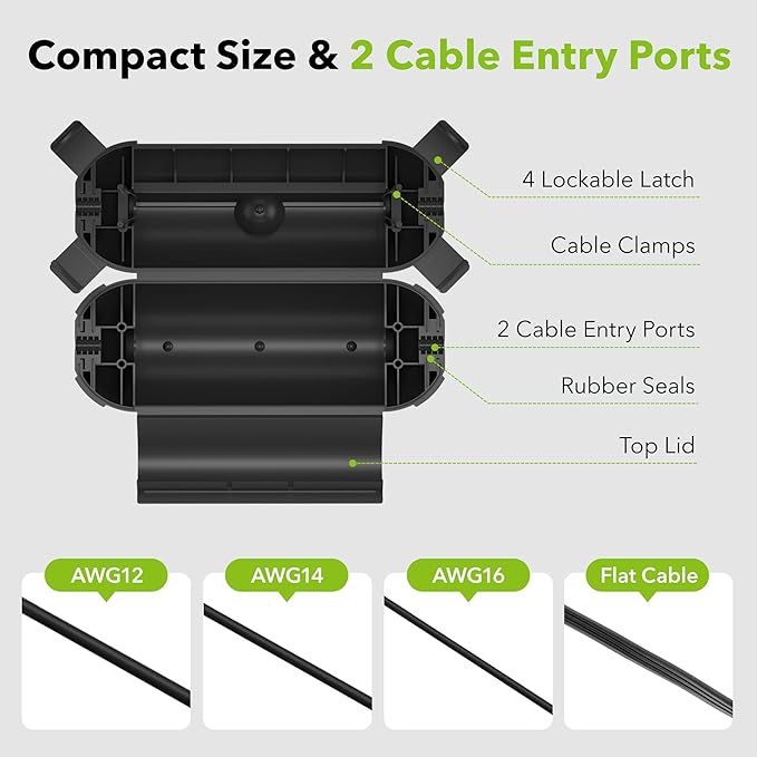 BN-LINK Outdoor Extension Cord Safety Cover, Cord Connector Protector Waterproof - Image 4