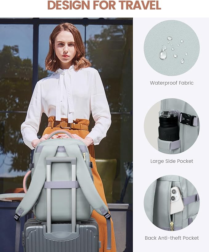 LOVEVOOK 40L Travel Backpack for Women Flight Approved, Carry on Backpack for - Image 5