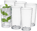 KLIFA- NICE- 20 ounce, Acrylic Highball Drinking Glasses, Stackable Plastic by KLIFAHome