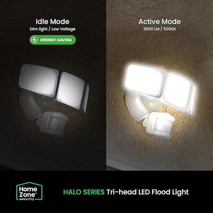 Home Zone Security 3500 Lumen LED Motion Sensor Light - Image 2