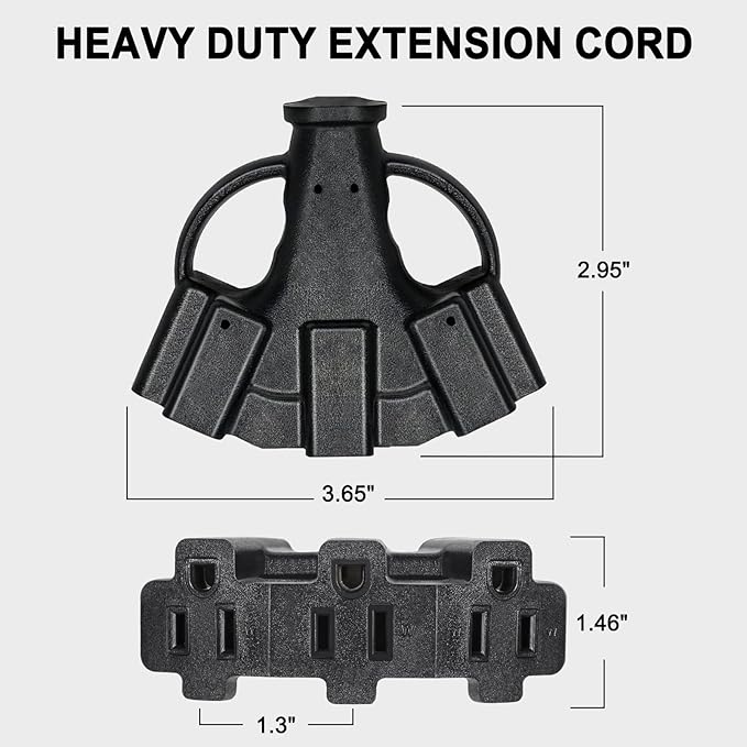 10FT 12/3 Outdoor Extension Cord - Image 2