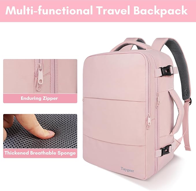 Taygeer Laptop Backpack for Women, Large Travel Backpack - Image 9