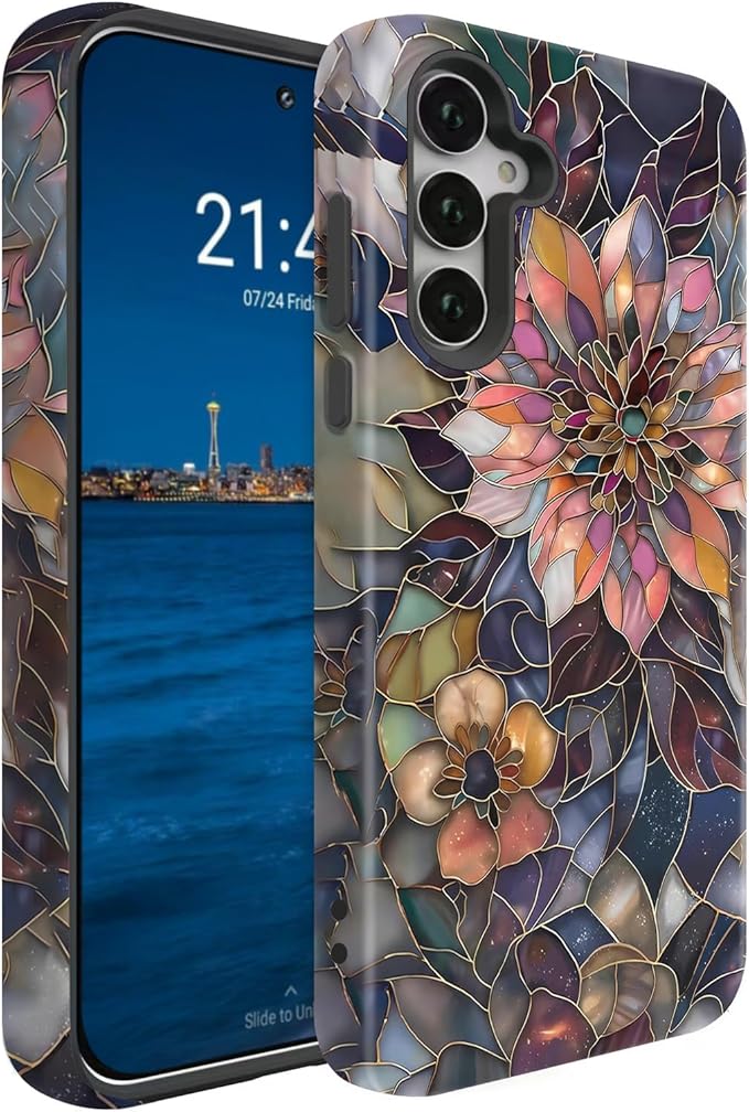 Compatible for Samsung Galaxy S25 Ultra 5G Case, Dual Layer Heavy Duty 2 in 1 by BSMOSPER