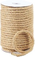 Natural Jute Twine, 8MM x 100FT Jute Rope Roll, Heavy Duty Thick Twine by RadixRope